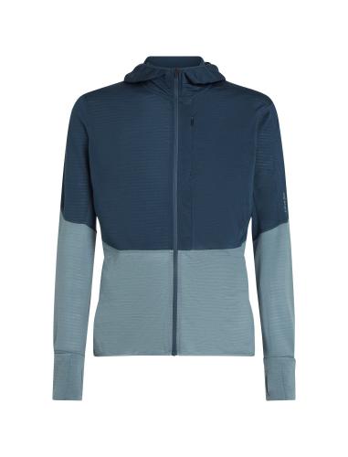 Icebreaker M Mer 200 Realfleece Descender LS Zip H - abyss (Grösse: XXL) von Icebreaker