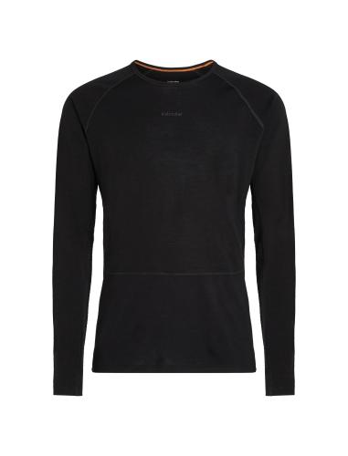 Icebreaker M Mer 200 ZoneKnit LS Crewe - black (Grösse: XS) von Icebreaker