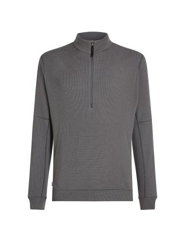 Icebreaker M Mer 260 Waffle Knit Wander LS Half Zip - obsidian (Grösse: S) von Icebreaker