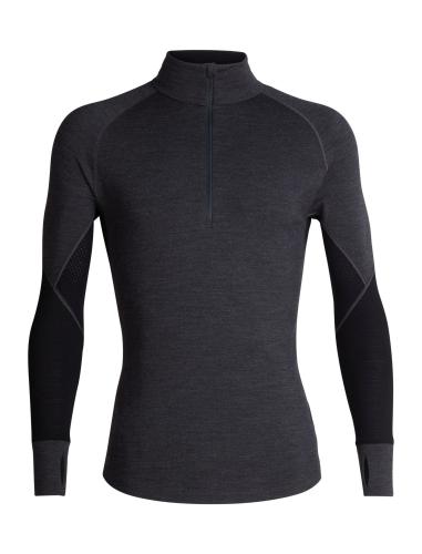 Icebreaker Men 260 Zone LS Half Zip - jet hthr/black (Grösse: XL) von Icebreaker