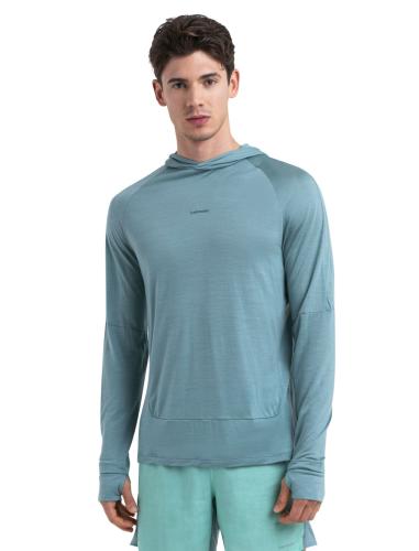 Icebreaker Men Merino 125 Cool-Lite Sphere LS Hoodie - cloud ray (Grösse: XXL) von Icebreaker