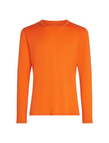 Icebreaker Men Merino 200 Oasis LS Crewe - blaze (Grösse: S) von Icebreaker