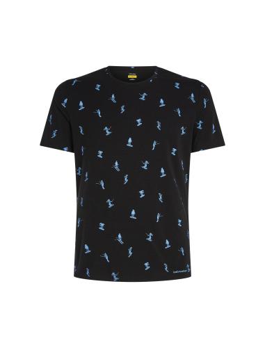 Icebreaker Men Merino Mer 150 Anatomica SS Crewe Ski Day - black (Grösse: XXL) von Icebreaker
