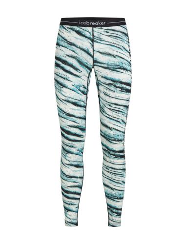 Icebreaker Men Merino Mer 200 Oasis Leggings POW AOP - snow aop (Grösse: M) von Icebreaker