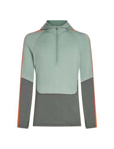 Icebreaker Men Merino Mer 200 Sonebula LS Half Zip Hood - galaxy (Grösse: M) von Icebreaker