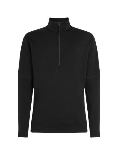 Icebreaker Men Merino Mer 360 Realfleece Elem LS Half Z - black (Grösse: M) von Icebreaker