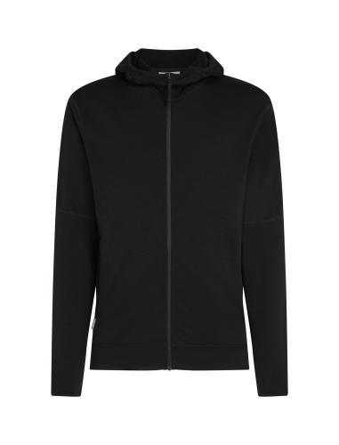 Icebreaker Men Merino Mer 360 Realfleece Elem LS Z Hood - black (Grösse: S) von Icebreaker