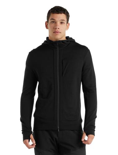 Icebreaker Men Quantum III LS Zip Hoodie - black (Grösse: XXL) von Icebreaker