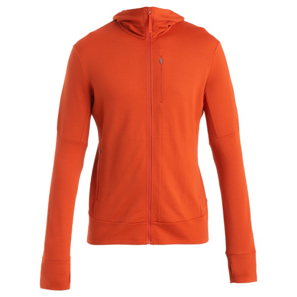 Icebreaker - Merino 260 Quantum IV L/S Zip Hoodie - Merinohoodie Gr L rot von Icebreaker