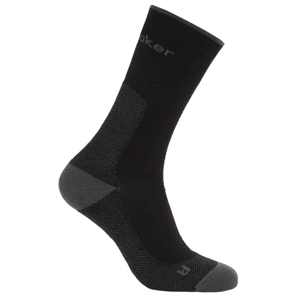 Icebreaker - Merino Hike+ Ultralight Crew - Wandersocken Gr XL schwarz von Icebreaker
