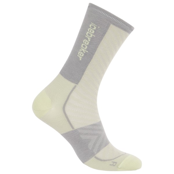 Icebreaker - Merino Run+ Ultralight Crew - Laufsocken Gr S beige/grau von Icebreaker