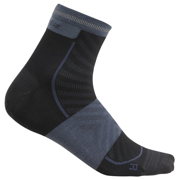 Icebreaker - Merino Run+ Ultralight Mini - Laufsocken Gr XL schwarz von Icebreaker