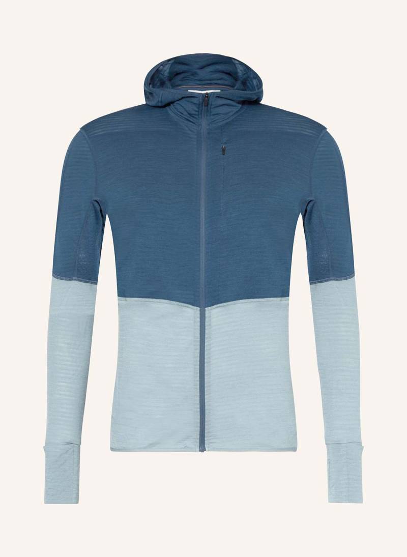 Icebreaker Midlayer-Jacke Merino Blend Realfleece™ Desceder Mit Merinowolle blau von Icebreaker