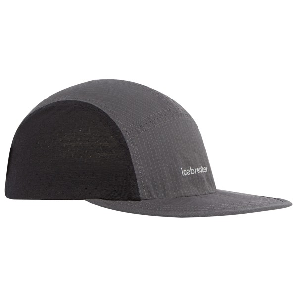 Icebreaker - Shell+ Cotton Windbreaker 5 Panel Cap - Mütze Gr One Size grau/schwarz Icebreaker - Shell+ Cotton Windbreaker 5 Panel Cap - Mütze Gr One Size grau/schwarz von Icebreaker