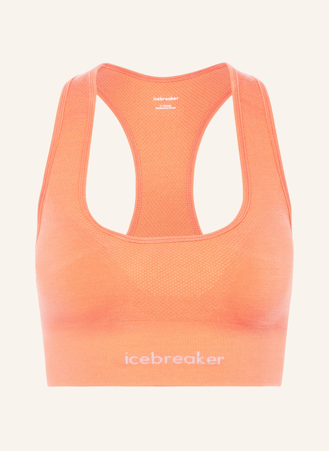 Icebreaker Sport-Bh 260 Zoneknit Seamless Mit Merinowolle rot von Icebreaker