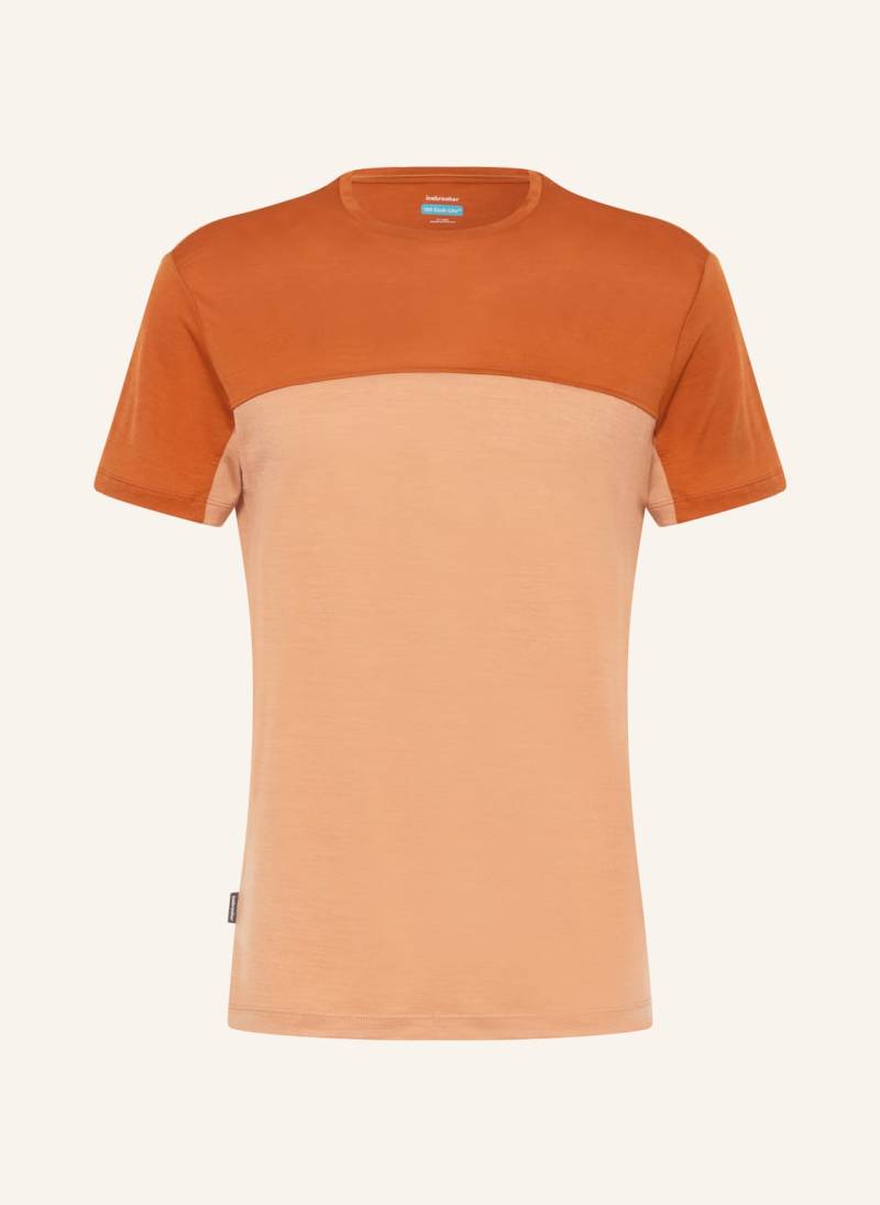 Icebreaker T-Shirt 125 Cool-Lite™ Sphere Iii Mit Merinowolle orange von Icebreaker