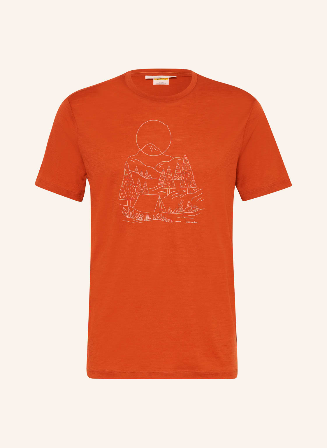 Icebreaker T-Shirt Merino 150 Tech Lite Iii orange von Icebreaker