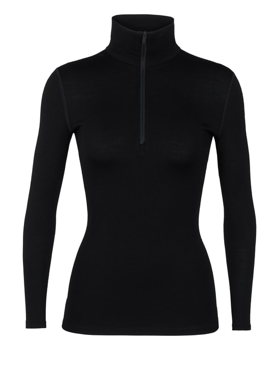 Icebreaker Tech Top Half Zip 260 Langarmshirt schwarz von Icebreaker