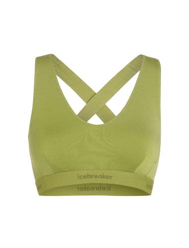 Icebreaker W Mer 125 Cool-Lite Sprite Racerback Bra - olive (Grösse: L) von Icebreaker