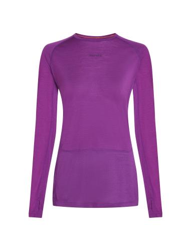 Icebreaker W Mer 125 ZoneKnit LS Crewe - passion (Grösse: XL) von Icebreaker
