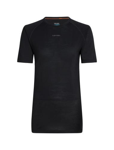 Icebreaker W Mer 125 ZoneKnit SS Crewe - black (Grösse: S) von Icebreaker