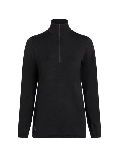 Icebreaker W Mer 300 Original LS Half Zip - black (Grösse: M) von Icebreaker