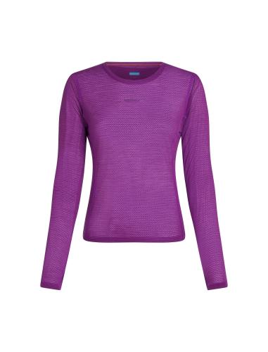 Icebreaker W Mer 75 Cool-Lite Featherlight LS Crewe - passion (Grösse: XL) von Icebreaker