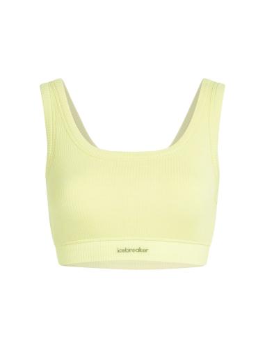 Icebreaker W Mer Rib Lotus Bra - citrine (Grösse: M) von Icebreaker