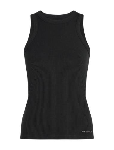 Icebreaker W Mer Rib Lotus Tank - black (Grösse: S) von Icebreaker