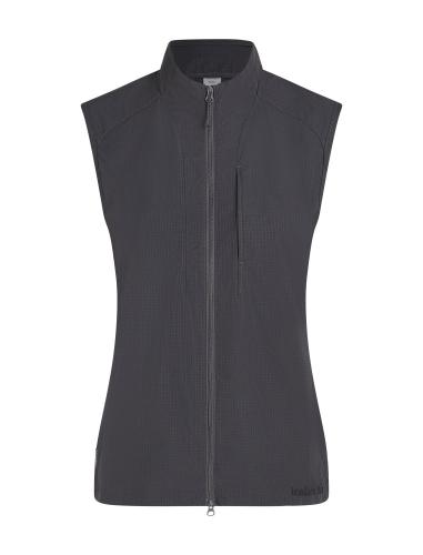 Icebreaker W Mer Shell+ Cotton Elevation Windb Vest - obsidian (Grösse: M) von Icebreaker