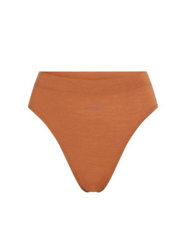 Icebreaker W Queens High Cut Brief - dusty clay (Grösse: M) von Icebreaker