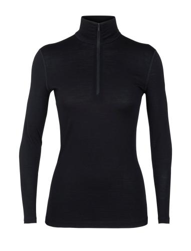 Icebreaker Women 200 Oasis LS Half Zip - black (Grösse: M) von Icebreaker