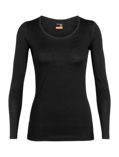 Icebreaker Women 200 Oasis LS Scoop - black (Grösse: L) von Icebreaker