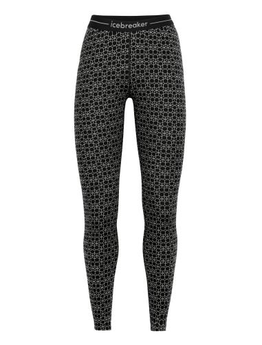 Icebreaker Women 250 Vertex Leggings Alpine Geo - black (Grösse: M) von Icebreaker