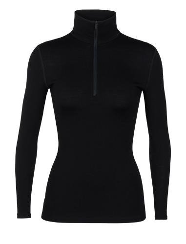 Icebreaker Women 260 Tech LS Half Zip - black (Grösse: XL) von Icebreaker