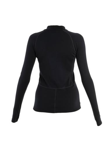 Icebreaker Women 300 MerinoFine Polar LS Half Zip - black (Grösse: XS) von Icebreaker