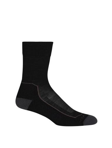 Icebreaker Women Hike+ Light Crew - black/monsoon/mink (Grösse: L) von Icebreaker