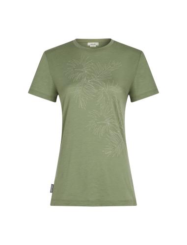 Icebreaker Women Merino Mer 150 Tech Lite SS T Winter Flo - lichen (Grösse: XL) von Icebreaker