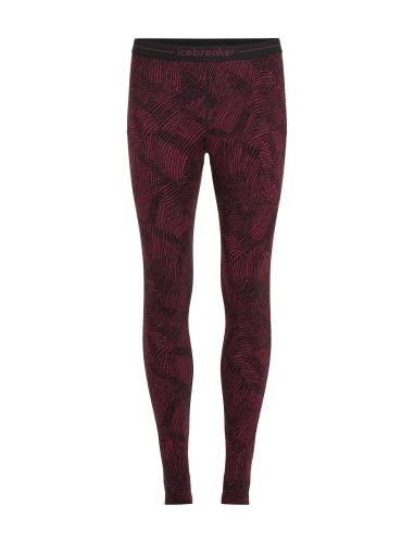 Icebreaker Women Merino Mer 260 Vertex Leggings Frozen Forms - black (Grösse: M) von Icebreaker
