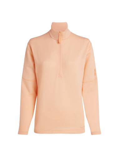 Icebreaker Women Merino Mer 360 Realfleece Elem LS Half Z - sunstone (Grösse: L) von Icebreaker