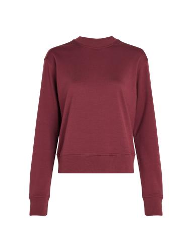 Icebreaker Women Merino Mer Crush II LS Sweatshirt - port (Grösse: S) von Icebreaker