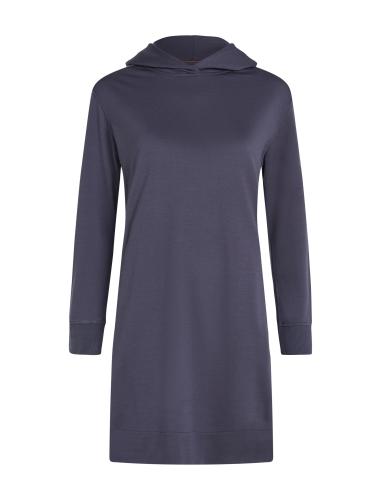Icebreaker Women Merino Mer Crush LS Dress - graphite (Grösse: M) von Icebreaker