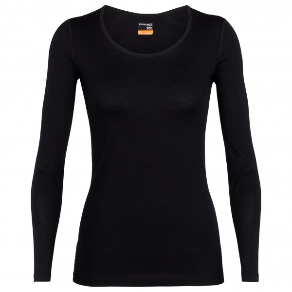 Icebreaker - Women's 200 Oasis L/S Scoop - Merinounterwäsche Gr L schwarz Icebreaker - Women's 200 Oasis L/S Scoop - Merinounterwäsche Gr L schwarz von Icebreaker