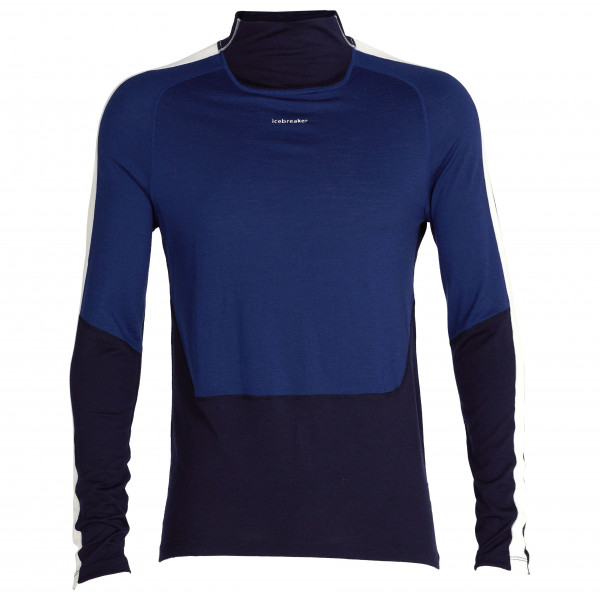 Icebreaker - Women's 200 Sone L/S High Neck - Merinoshirt Gr L blau von Icebreaker