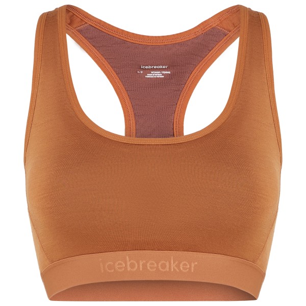 Icebreaker - Women's Merino 125 Zoneknit Racerback Bra - Sport-BH Gr XL braun/orange von Icebreaker
