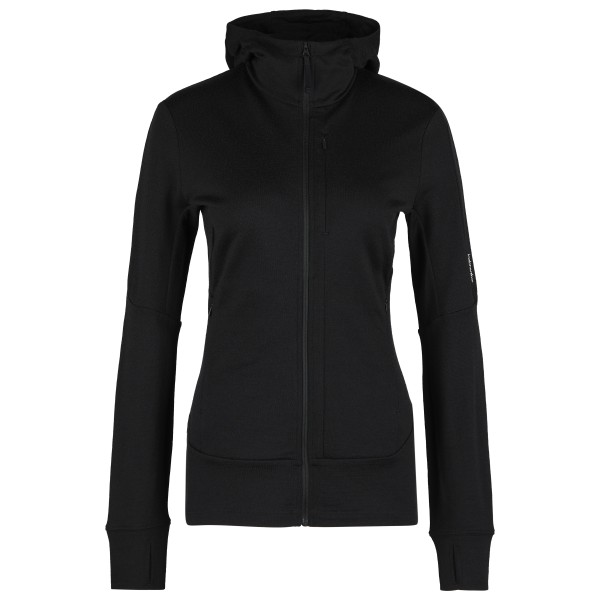 Icebreaker - Women's Merino 260 Quantum IV L/S Zip Hoodie - Merinohoodie Gr L schwarz von Icebreaker