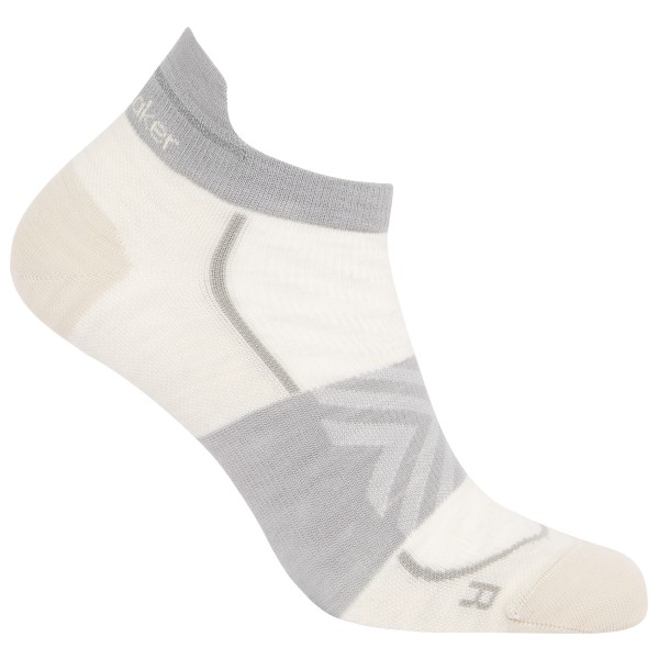 Icebreaker - Women's Merino Run+ Ultralight Micro - Laufsocken Gr M;S schwarz;weiß/grau von Icebreaker