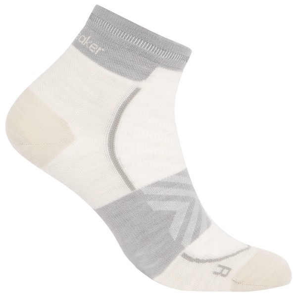 Icebreaker - Women's Merino Run+ Ultralight Mini - Laufsocken Gr L;M;S schwarz;weiß/grau von Icebreaker