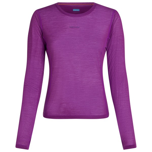 Icebreaker - Women's Merino75 CoolLiteFeatherlight L/S Crewe - Longsleeve Gr XL lila von Icebreaker