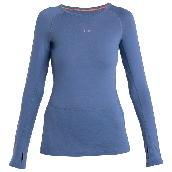 Icebreaker - Women's Zoneknit 200 L/S Crewe - Merinounterwäsche Gr M blau von Icebreaker